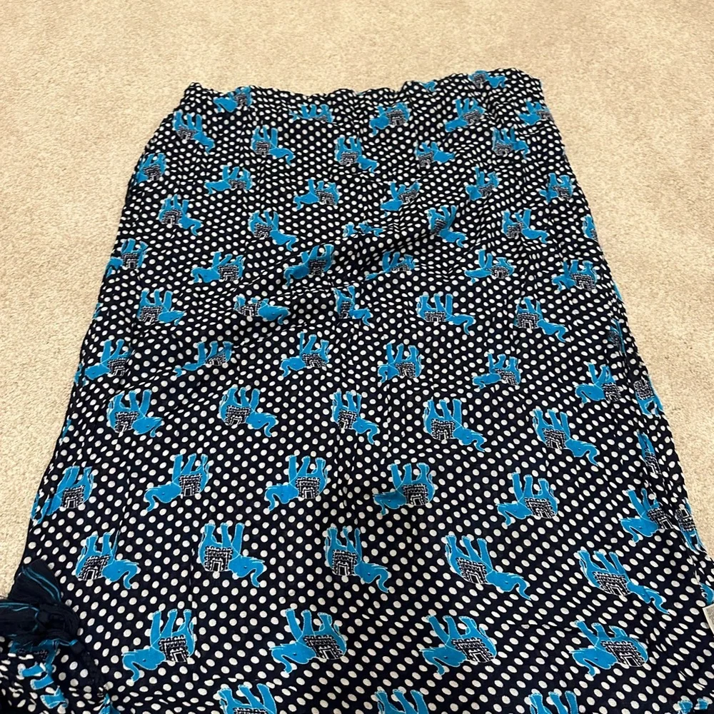 Crown & Ivy Polka Dot Scarf with Blue Accents